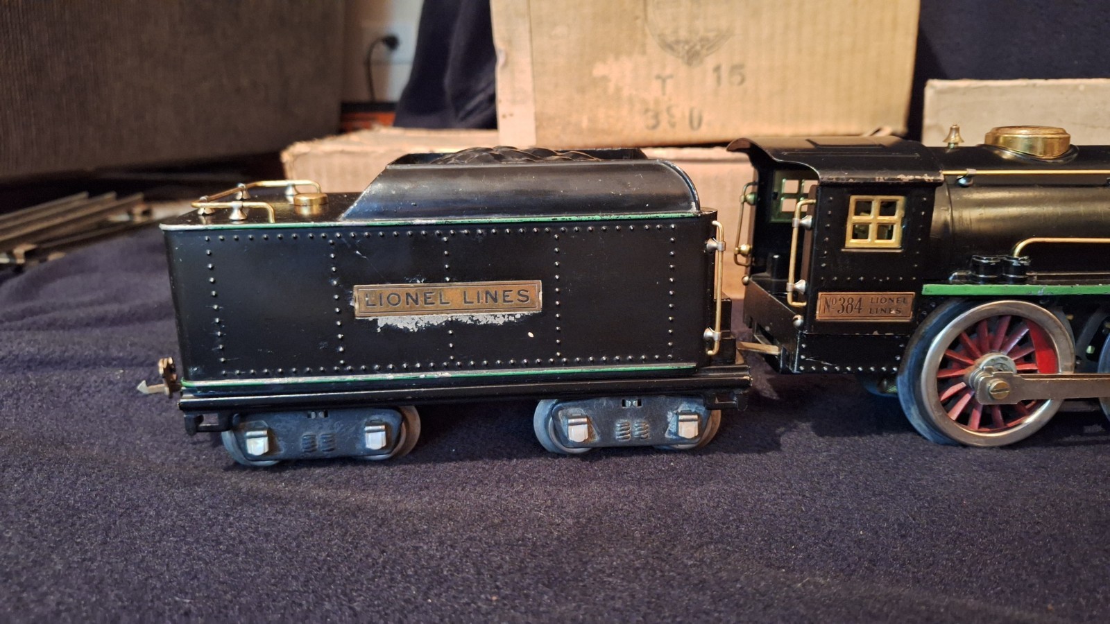 Prewar Lionel Standard Gauge Outfit # 362 384 384t 309 312 Wine w/ Some OBs 1931