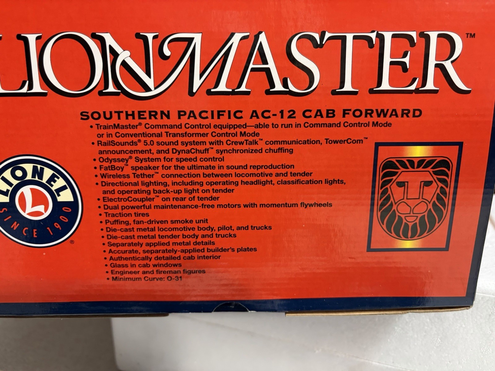 Lionel Lion Master Southern Pacific AC-12 CAB Forward BRAND NEW IN BOX