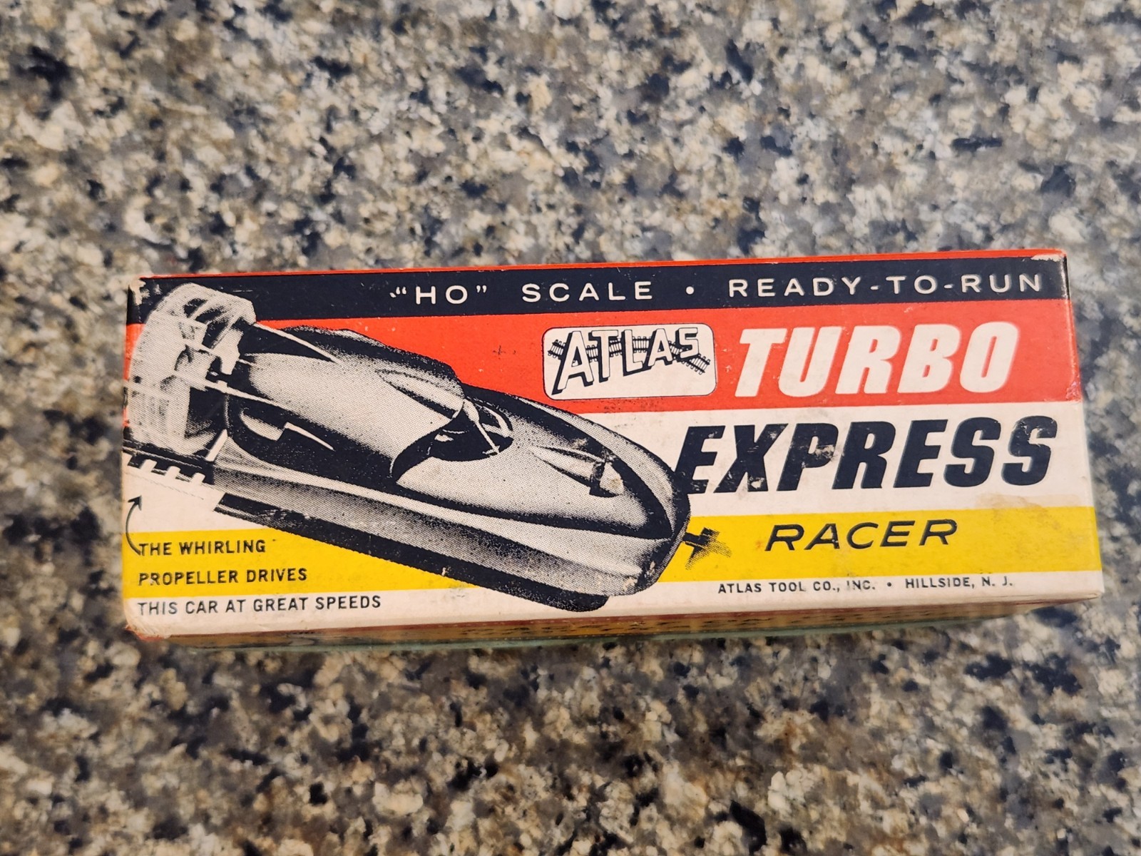 Vintage Rare HO 1957 Atlas Athearn Turbo Express Rails Racer w/ original Box