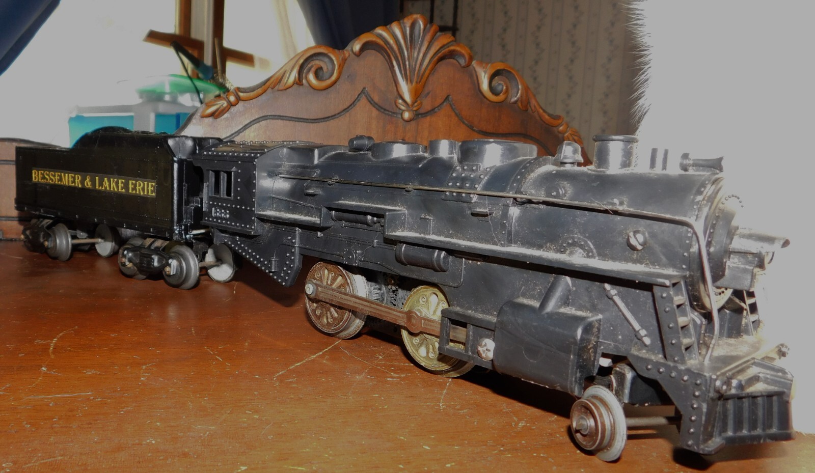 MARX Smoker Locomotive ~ BESSMER & LAKE ERIE ~ Double-Reduction Rd# 1666 – O