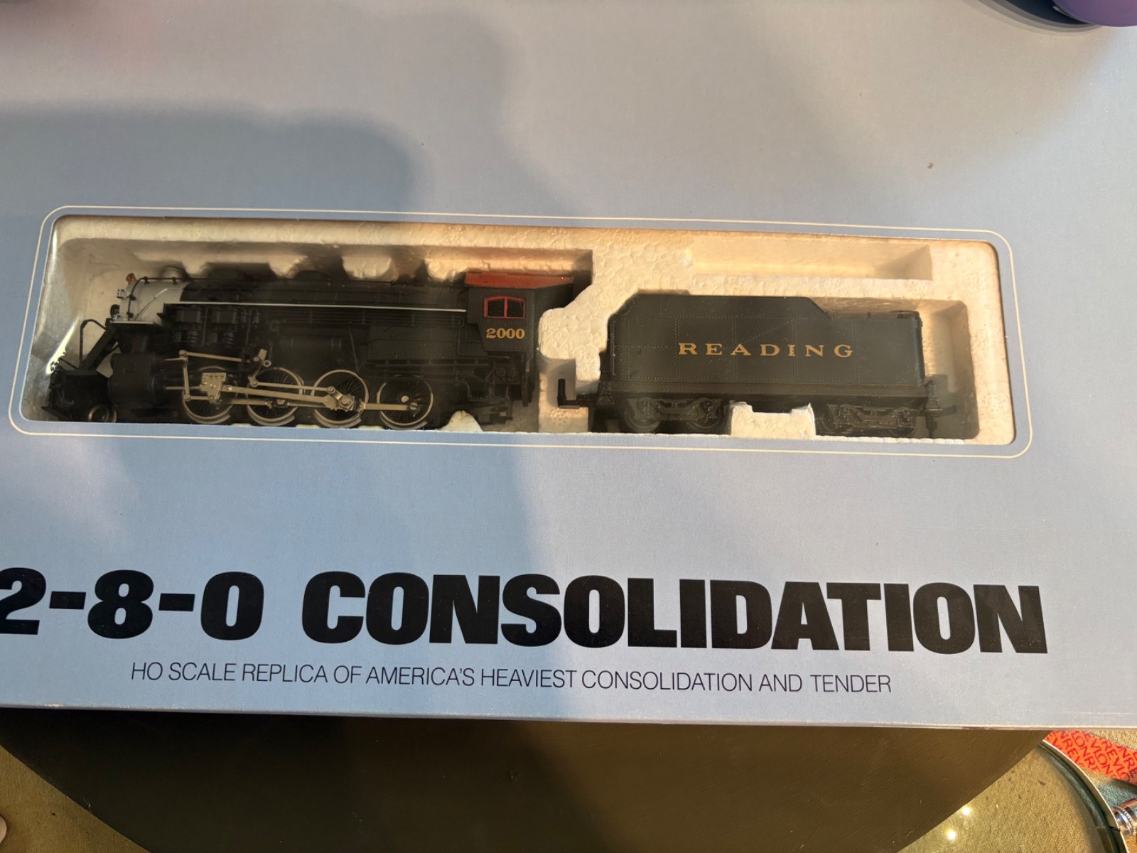 TESTED Bachmann 2-8-0 Consolidation Reading & Tender # 2000 (26-744)
