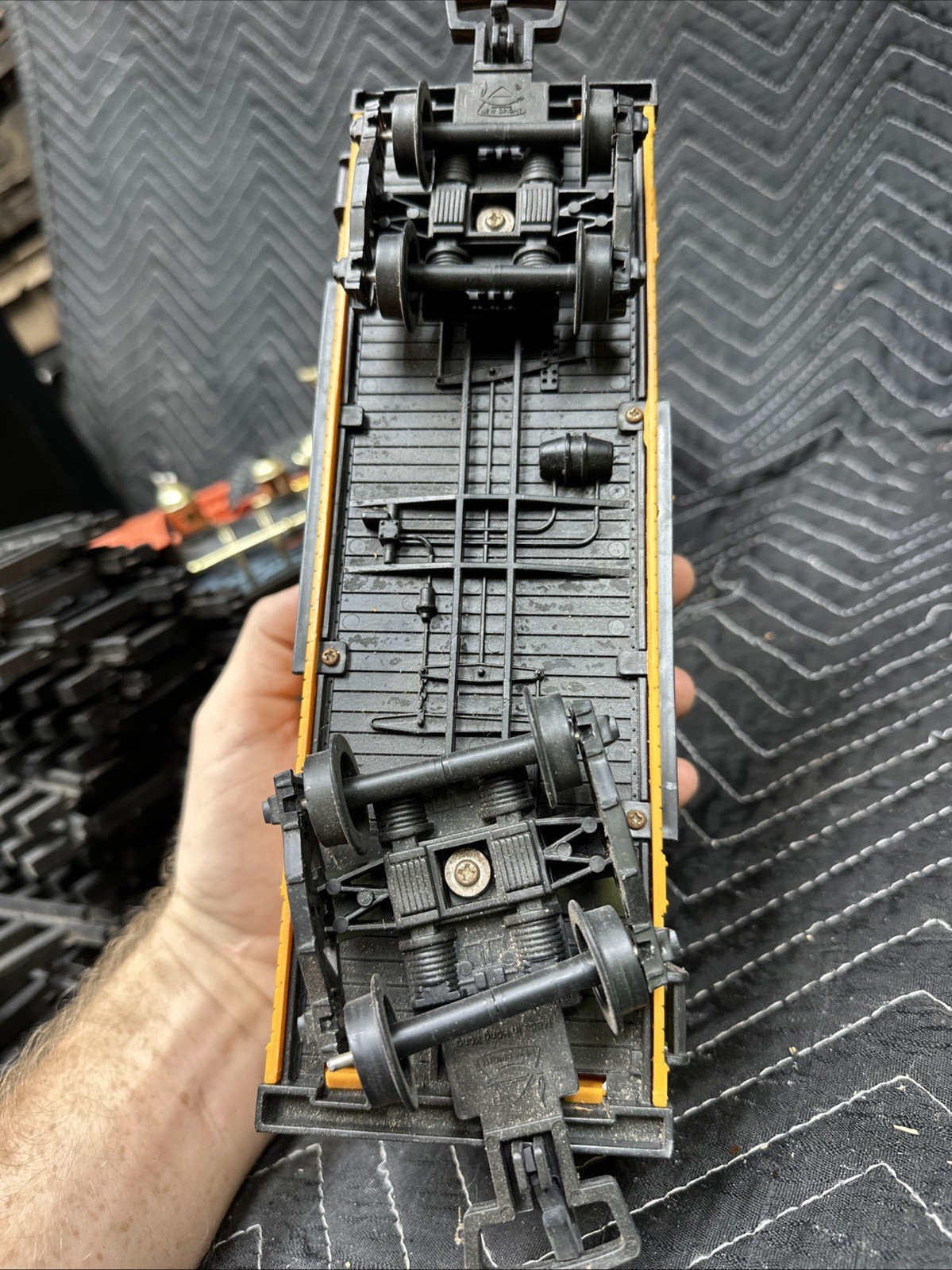 Vintage 1986 New Bright Denver Express G-Scale Black Red Locomotive 13” in