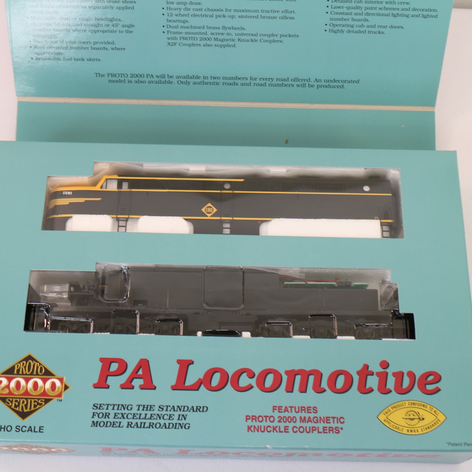 Proto 2000 HO Scale PA Diesel Locomotive Open Box Limited Edition Erie #853