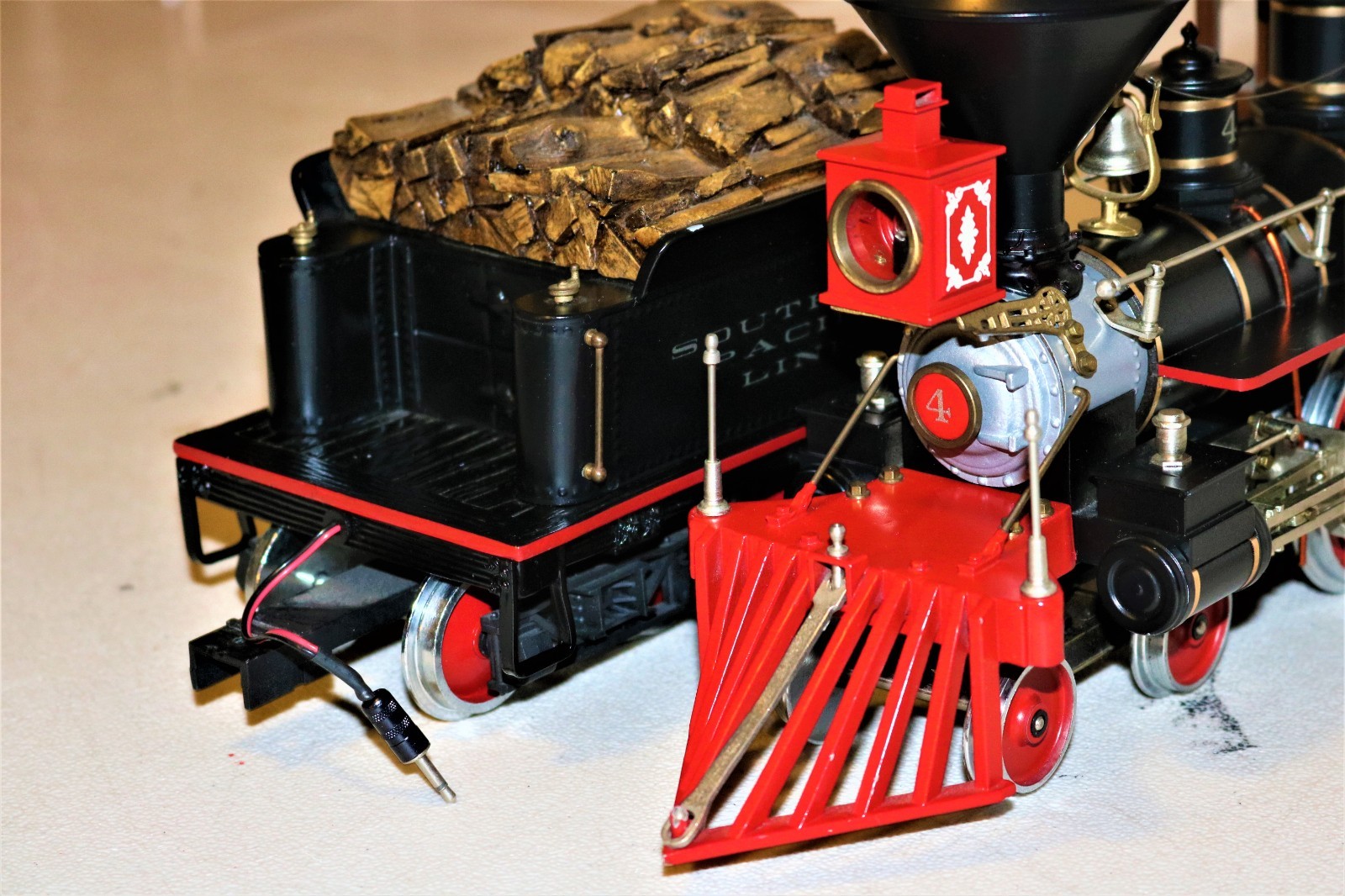 MINTISH RARE G scale Brass DELTON Southern Pacific Lines SP 4-4-0 #4 -Ser#21