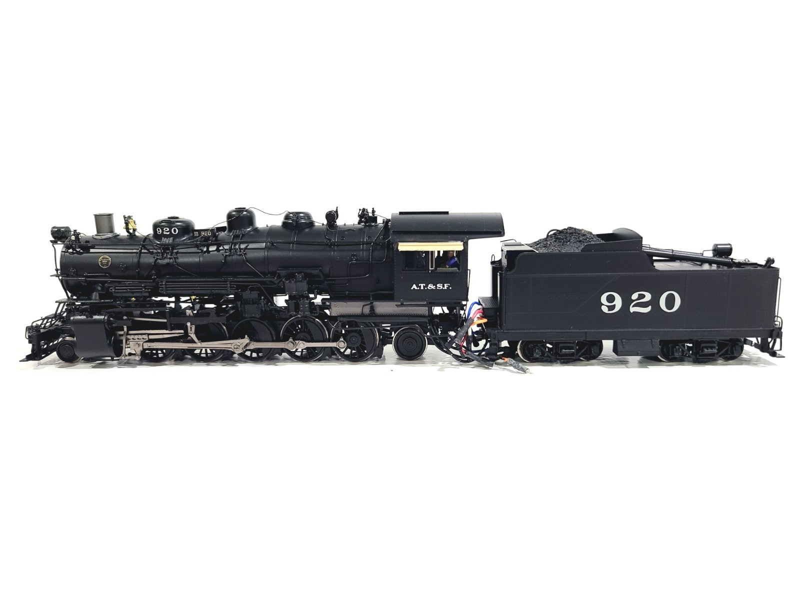 Division Point Boo-Rim AT&SF 2-10-2 Atchison Santa Fe #920 HO Brass #DP-3906 DCC