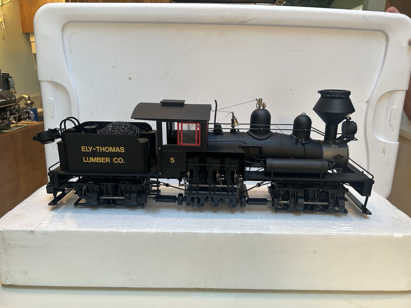 SPECTRUM 81198 Ely Thomas 2 Truck SHAY Steam LOCO, G Scale, Needs Gear?