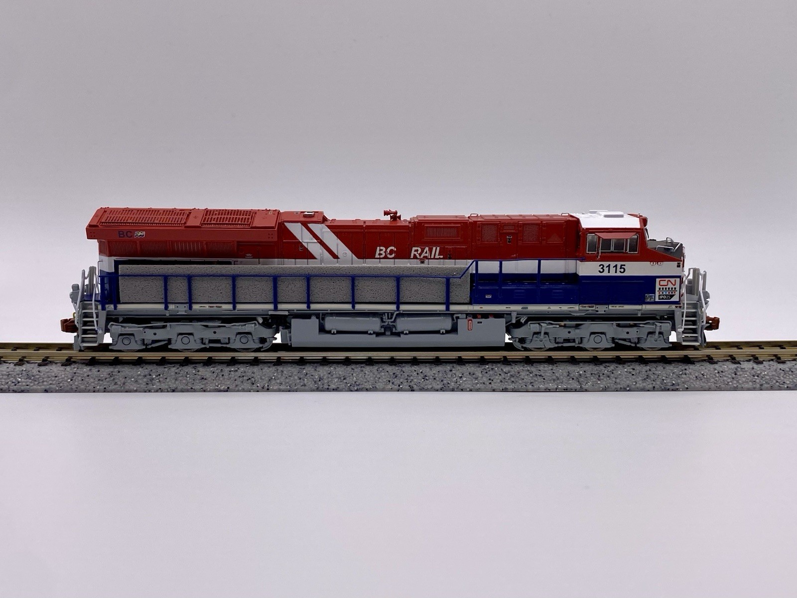 N Scaletrains CN #3115 ET44AC BC Rail Heritage Unit DCC Equipped Tier 4 Gevo New