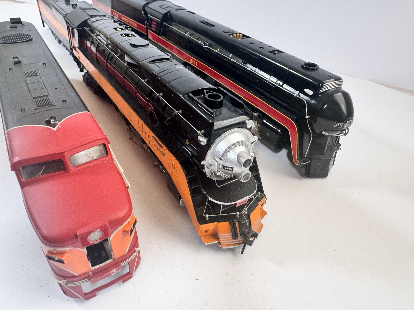 2x Bachmann +1 Alco Locomotives DCC & Sound(GS4 4449-N&W 611-ALCO PA-3)