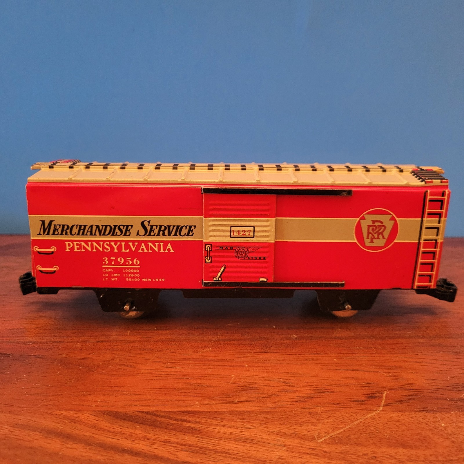 Marx O Gauge 9554 Tin Baltimore & Ohio AA Diesel Locomotive Freight Set