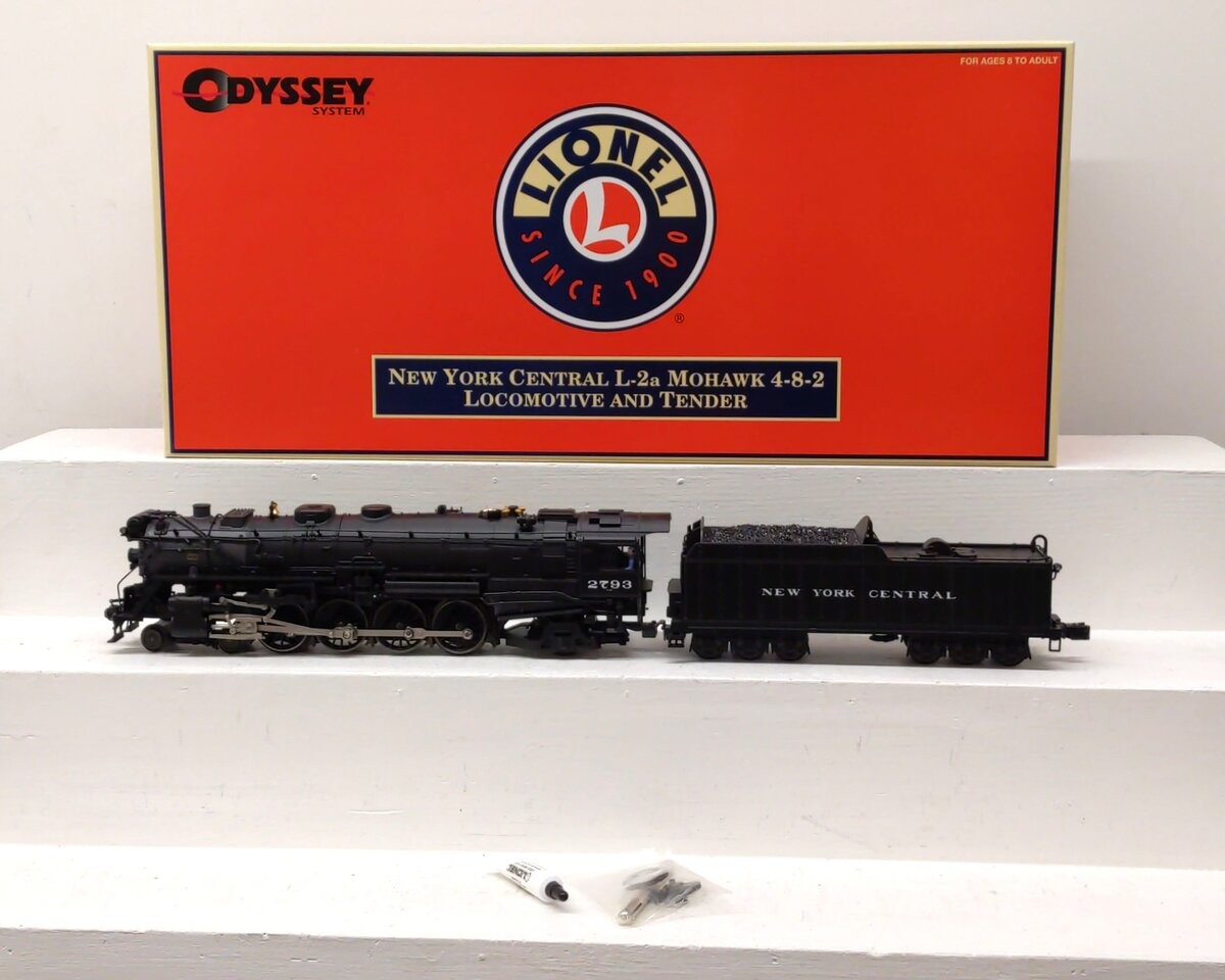 Lionel 6-38053 O NYC 4-8-2 L-2a Mohawk Steam Locomotive & Tender #2793 EX/Box