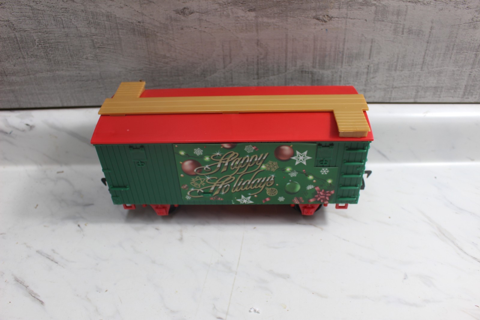 EZ TEC Christmas Happy Holidays Express Train boxcar replacement