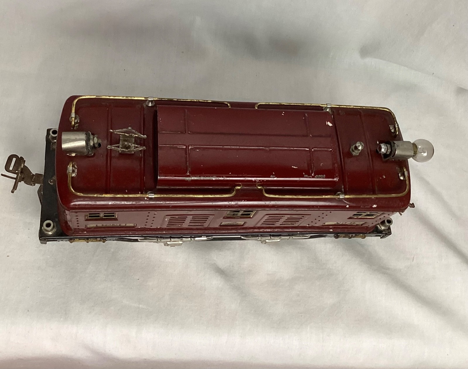 Lionel Prewar #8 Electric Locomotive Type 1 Maroon Paint 1925- UNTESTED