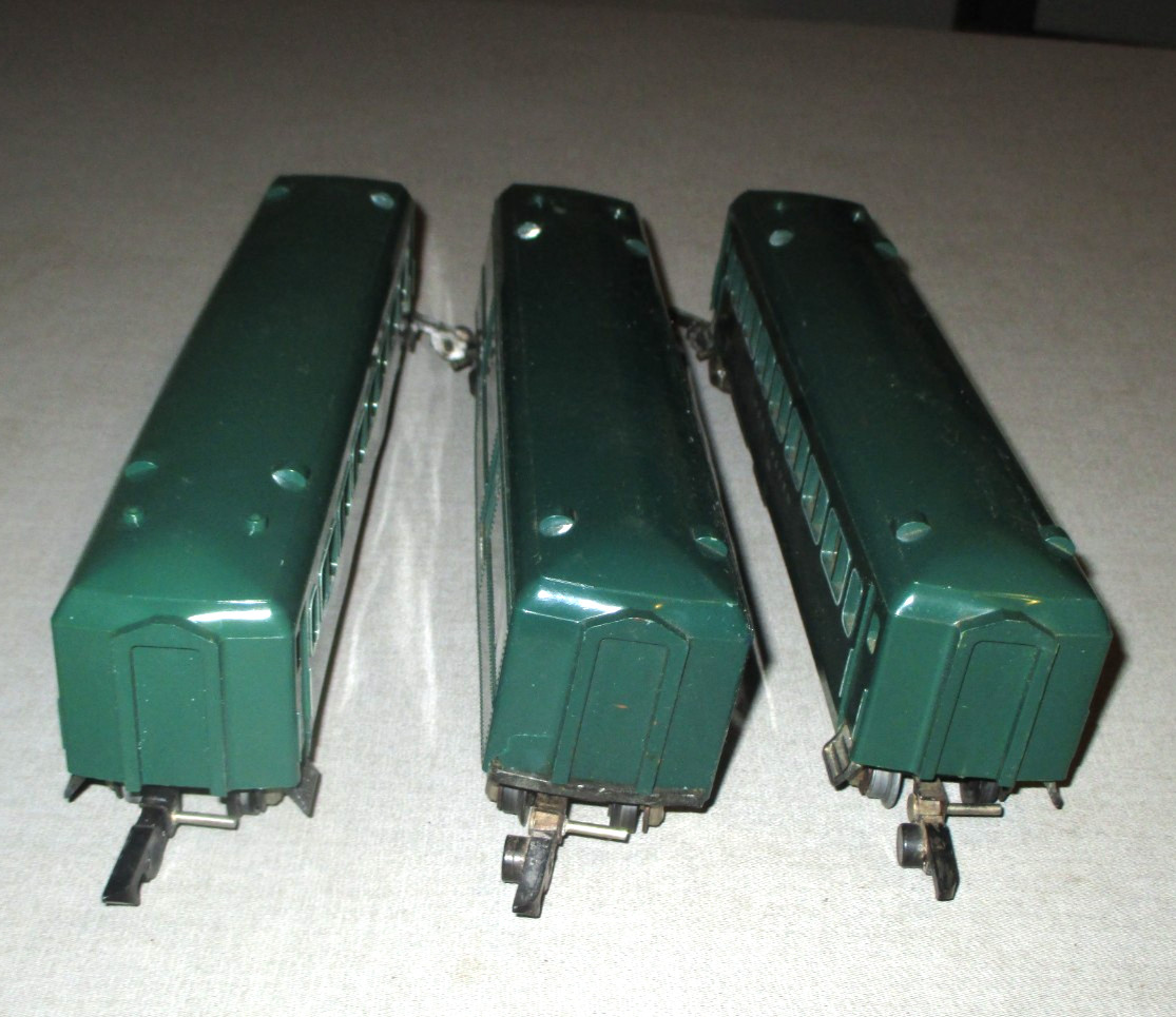1940’S AMERICAN FLYER 312 PACIFIC-STEAM LOCO & TENDER-PRR & 3 NEW HAVEN CARS