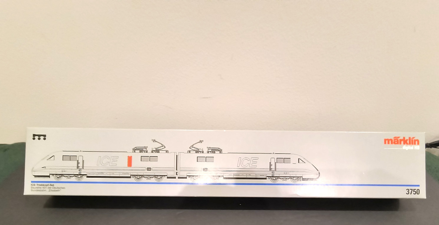 MARKLIN HO 3750 ICE IC DRIVE POWERED SET GFR CL 401DB “ELISABETH” NEW IN BOX EXC