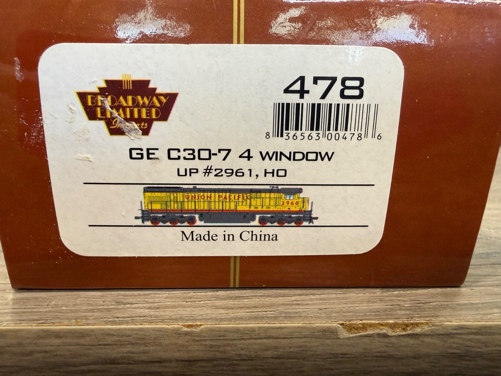 Broadway Limited Imports Union Pacific GE C30-7 4 Window UP#2961 HO Scale