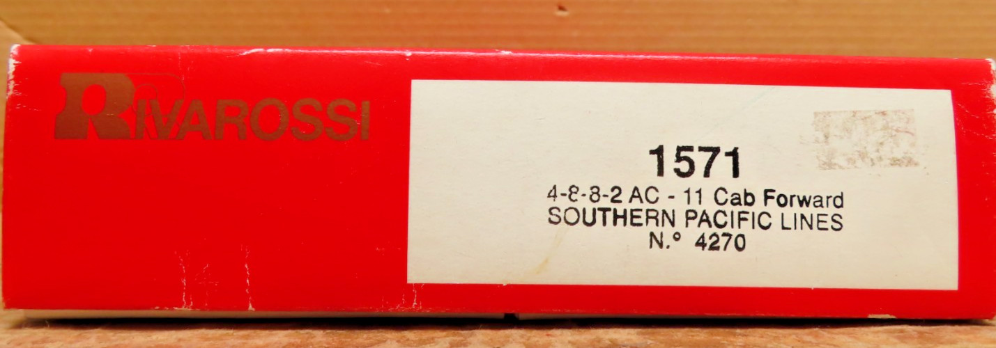 Rivarossi Southern Pacific Lines 4270 Cab Forward 1571 New Open Box W/Manuals HO