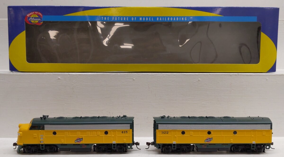 Athearn 80392 HO Scale C&NW F7A-F7B Diesel Locomotive #415, #322 LN/Box