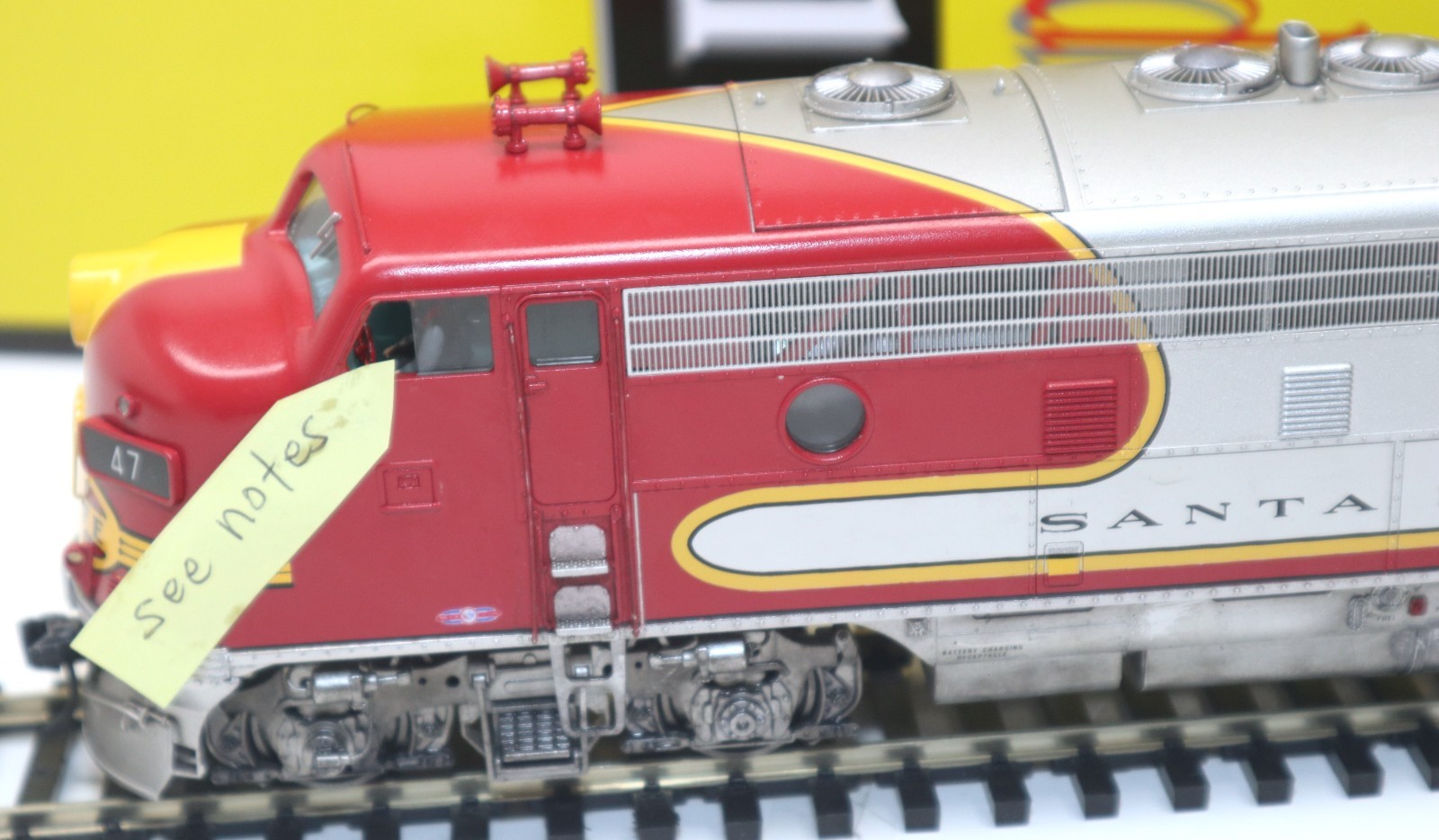 3rd Rail, 2-Rail O, #47, Santa Fe, F-7 POWERED A, QSI/DCC, Run #1, C-7 EX/OB
