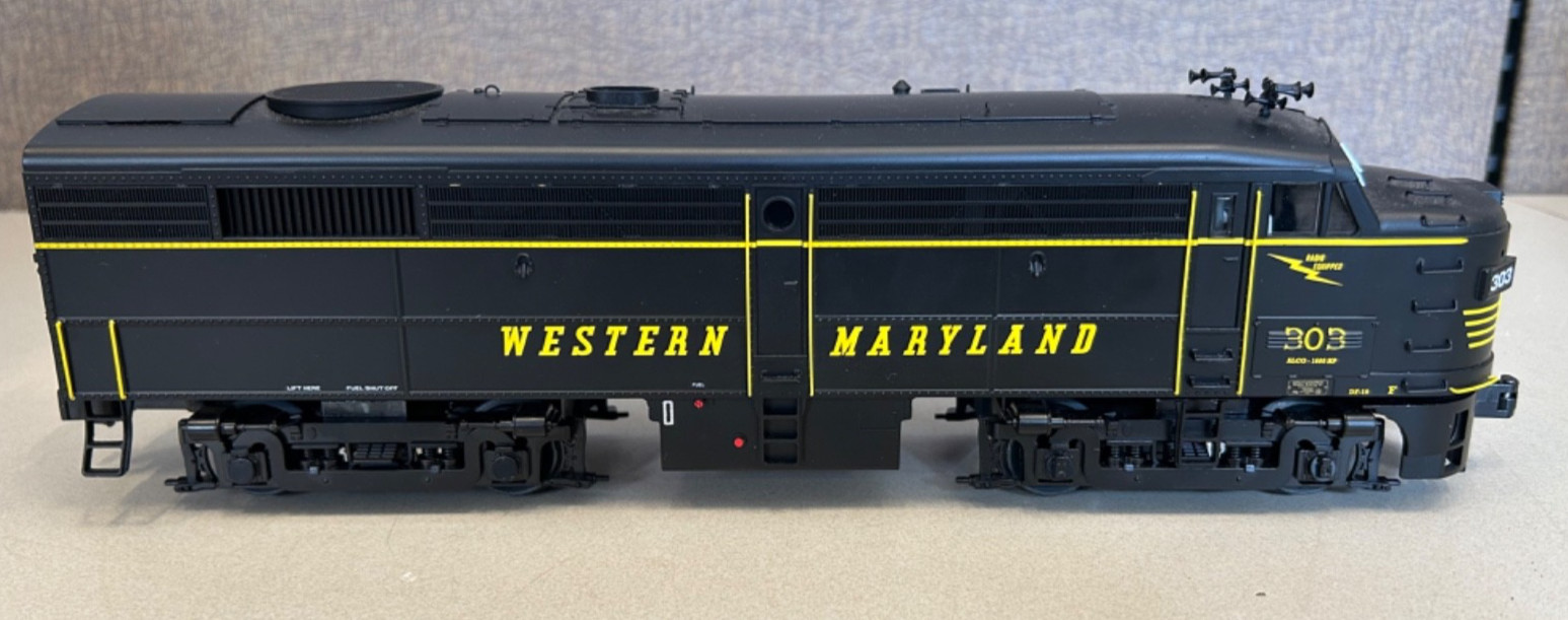 2023 Lionel Western Maryland LEGACY FA-2 #303 Bluetooth Engine TESTED 2322022