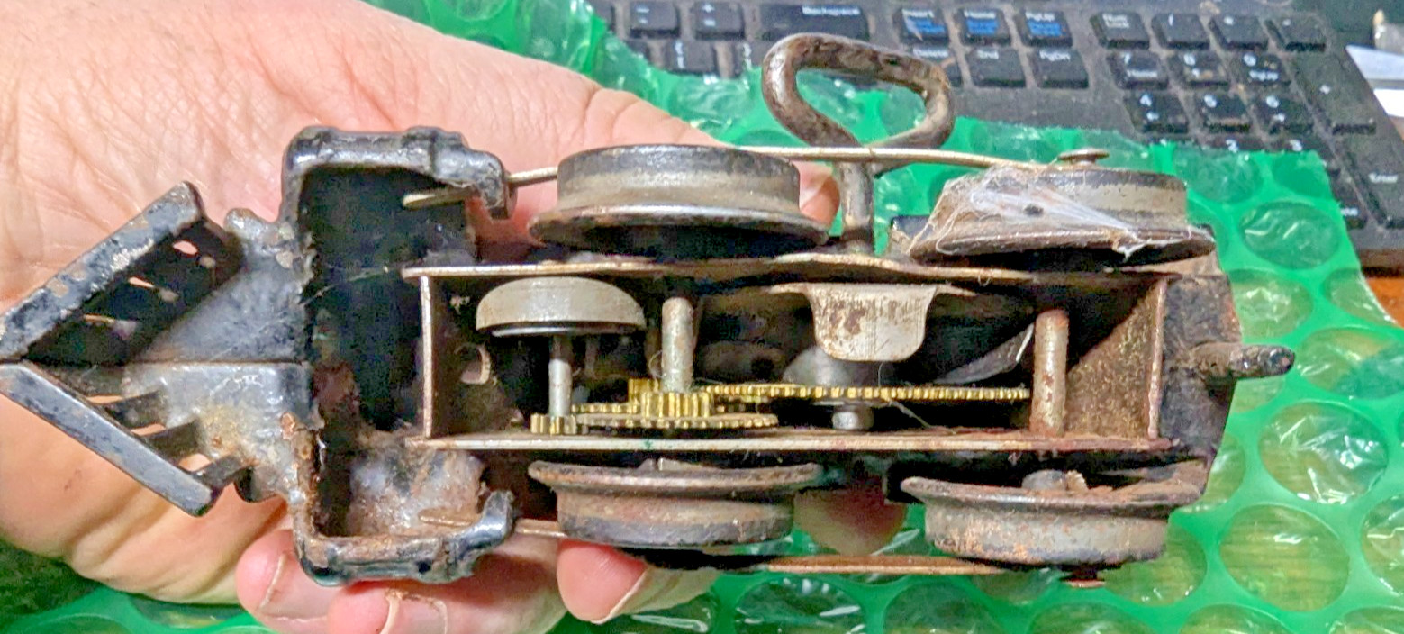 HAFNER AMERICAN FLYER Cast Iron Windup Loco Prewar O gauge PARTS/RESTORE G W/KEY