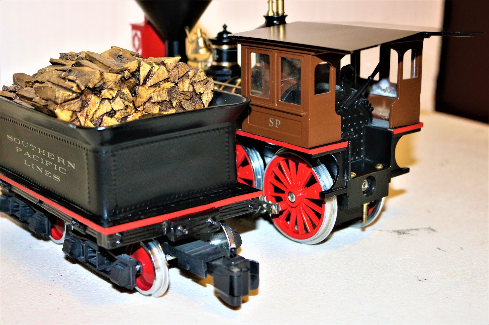 MINTISH RARE G scale Brass DELTON Southern Pacific Lines SP 4-4-0 #4 -Ser#21