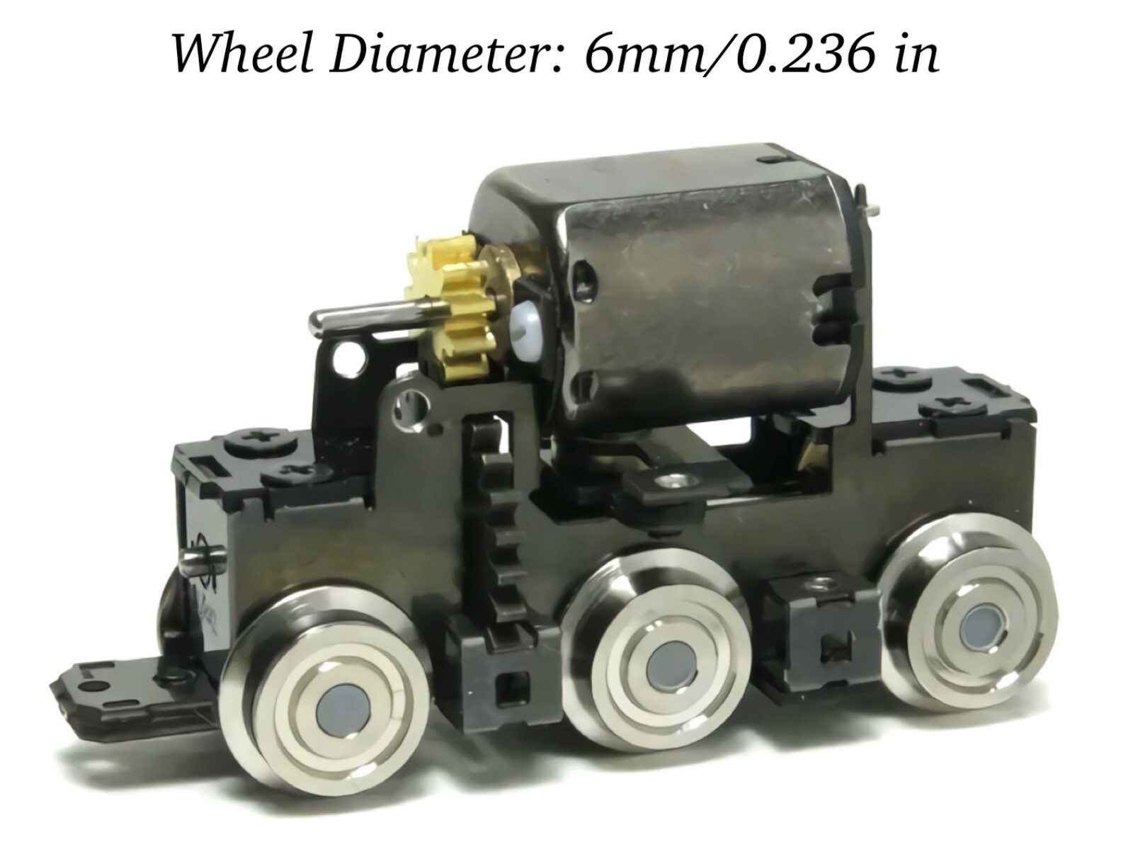 N/HOn30/HOe/009/O9 Scale Aru-Model 0-6-0 Locomotive Power Drive Chassis D6mm