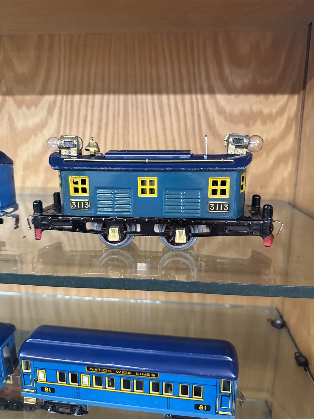 Rare American Flyer 3113 W/ 80,81,82 Nation Wide Lines Set.
