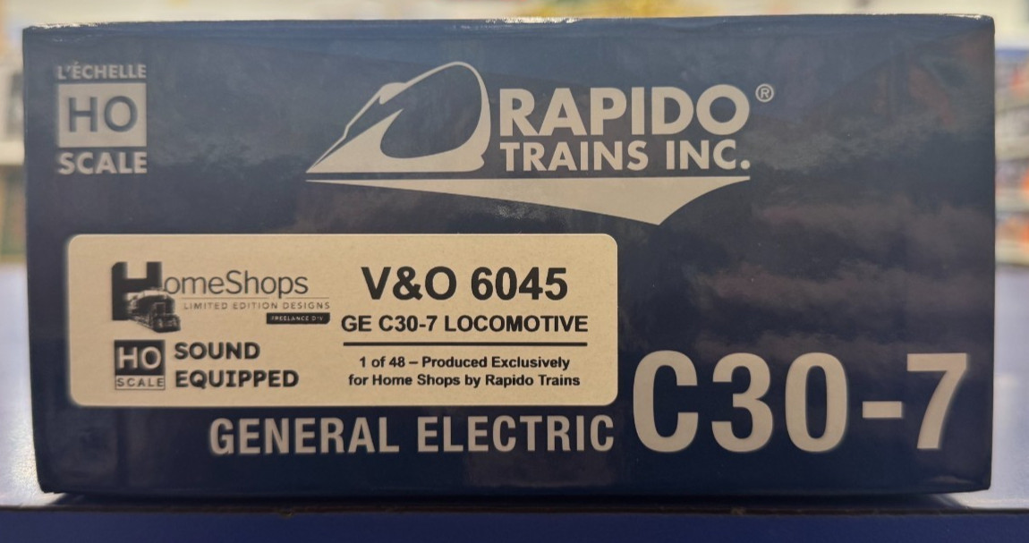 Rapido Trains GE C30-7 Virginion & Ohio #6045 42534 Locomotive Train NIB