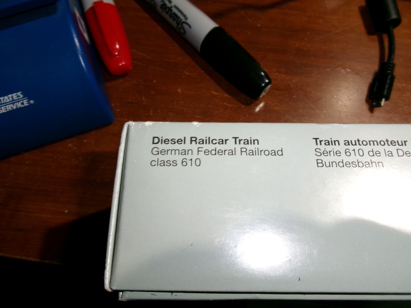 MARKLIN DIGITAL HO SCALE # 3776 DIESEL RAILCAR TRAIN-GERMAN FEDERAL RAILROAD