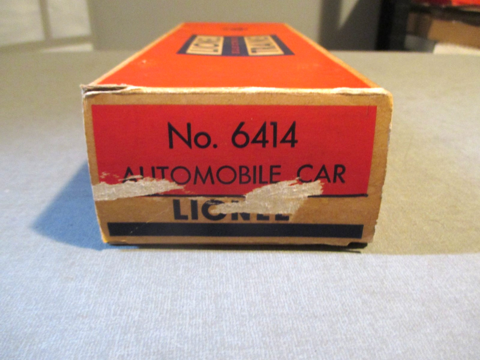 1950’S LIONEL TRAIN NO.6414- AUTOMOBILE CAR-AUTO LOADER- W RARE BOX-EXC- VINTAGE