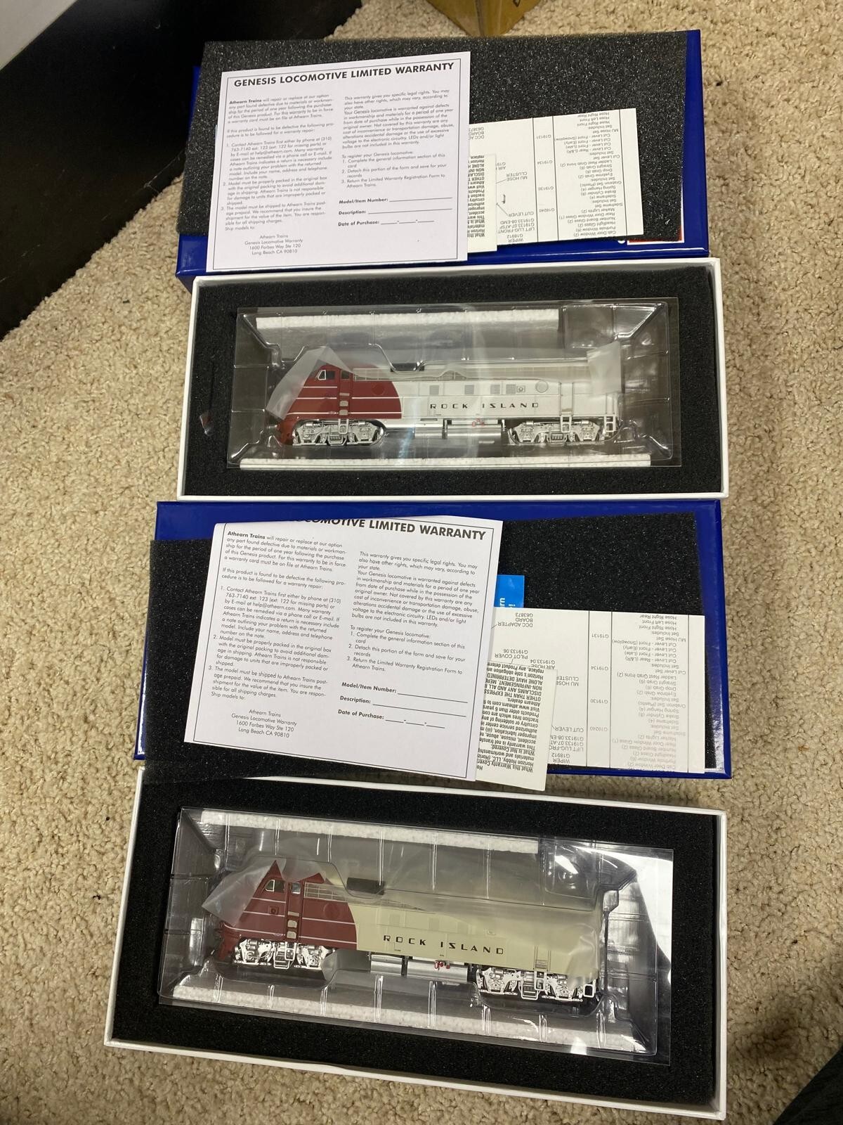 Athearn ATHG19311 HO FP7A/FP7A RI #402/#403 Locomotive DCC READY
