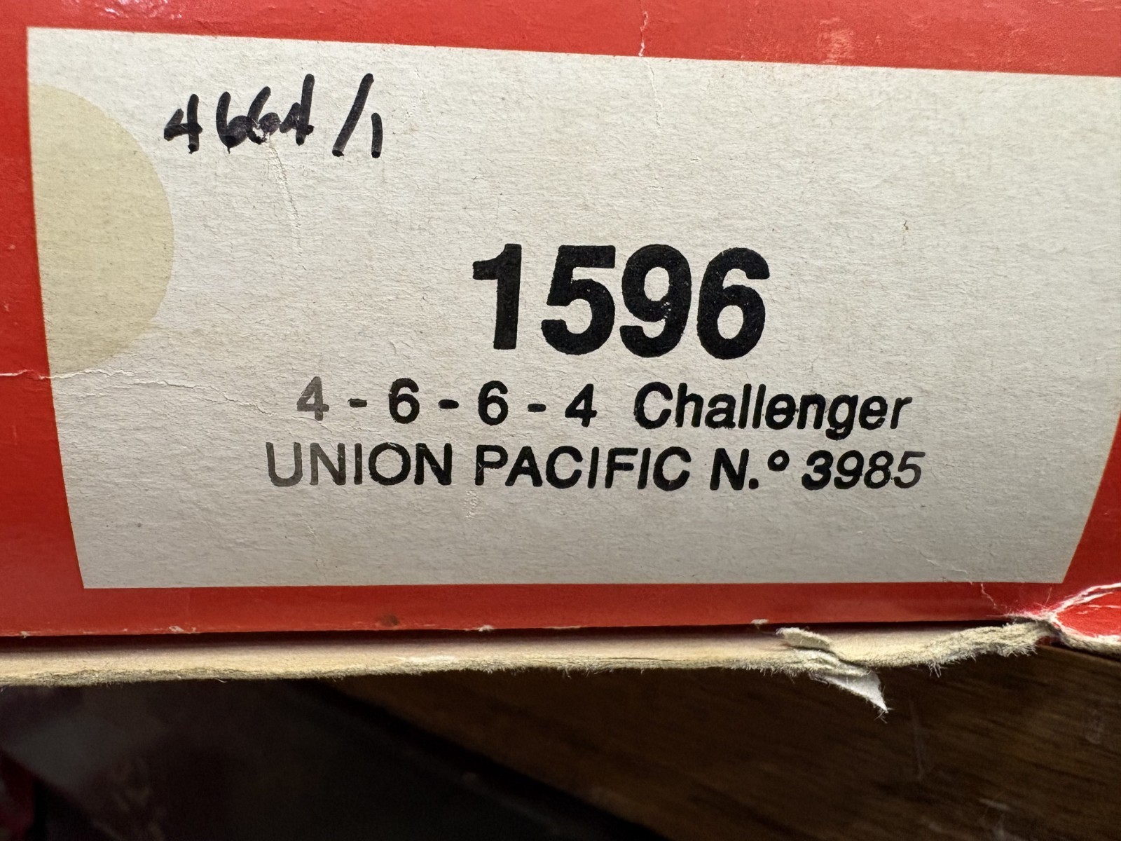 DCAS- HO Rivarossi Union Pacific 4-6-6-4 Challenger #3985 1596 NOS MINT