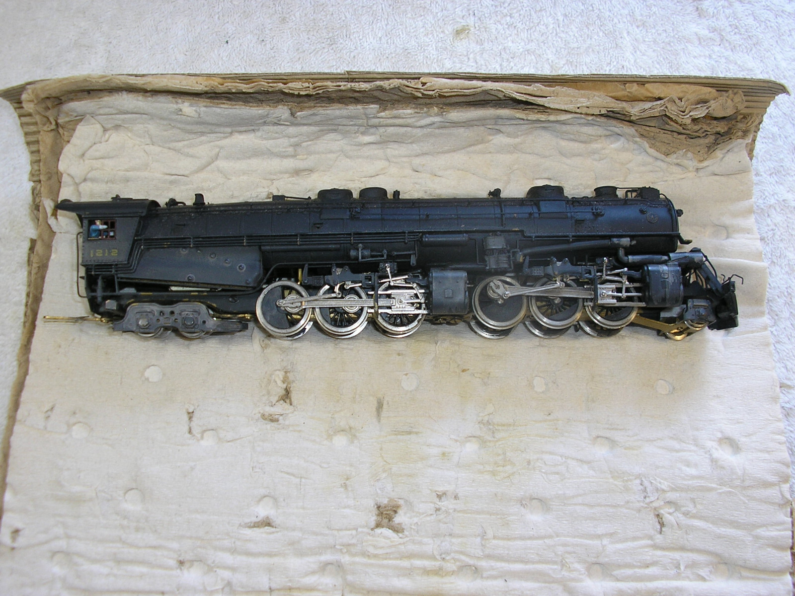 United HO Brass N&W 2-6-6-4 A Class #1212 Weathered, Pittman Motor, Runs