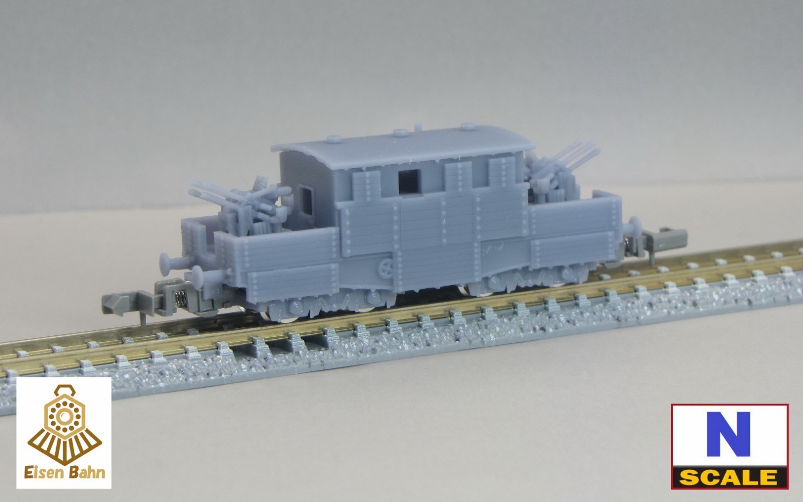 1/160 (N-scale) German SSY Wagon & flak38 /w wheels & coupliers resin kit