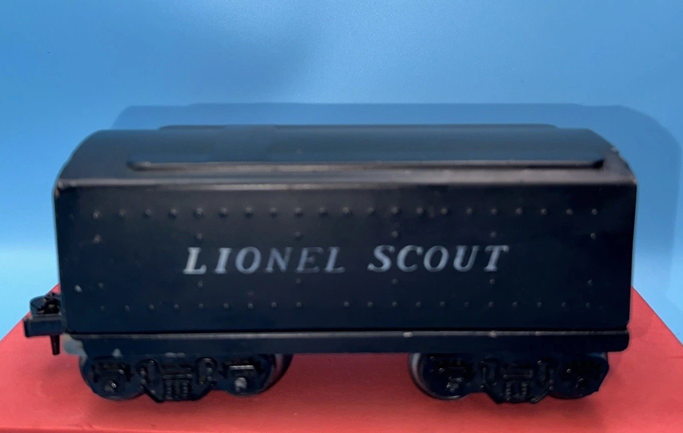 Lionel O Gauge Postwar 1001T Lionel Scout Tender Black Metal Tin Plate No Box