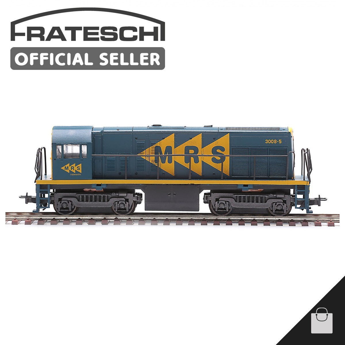 Frateschi Electric Locomotive U5B MRS 3039 HO Miniature Brazilian Train 1:87