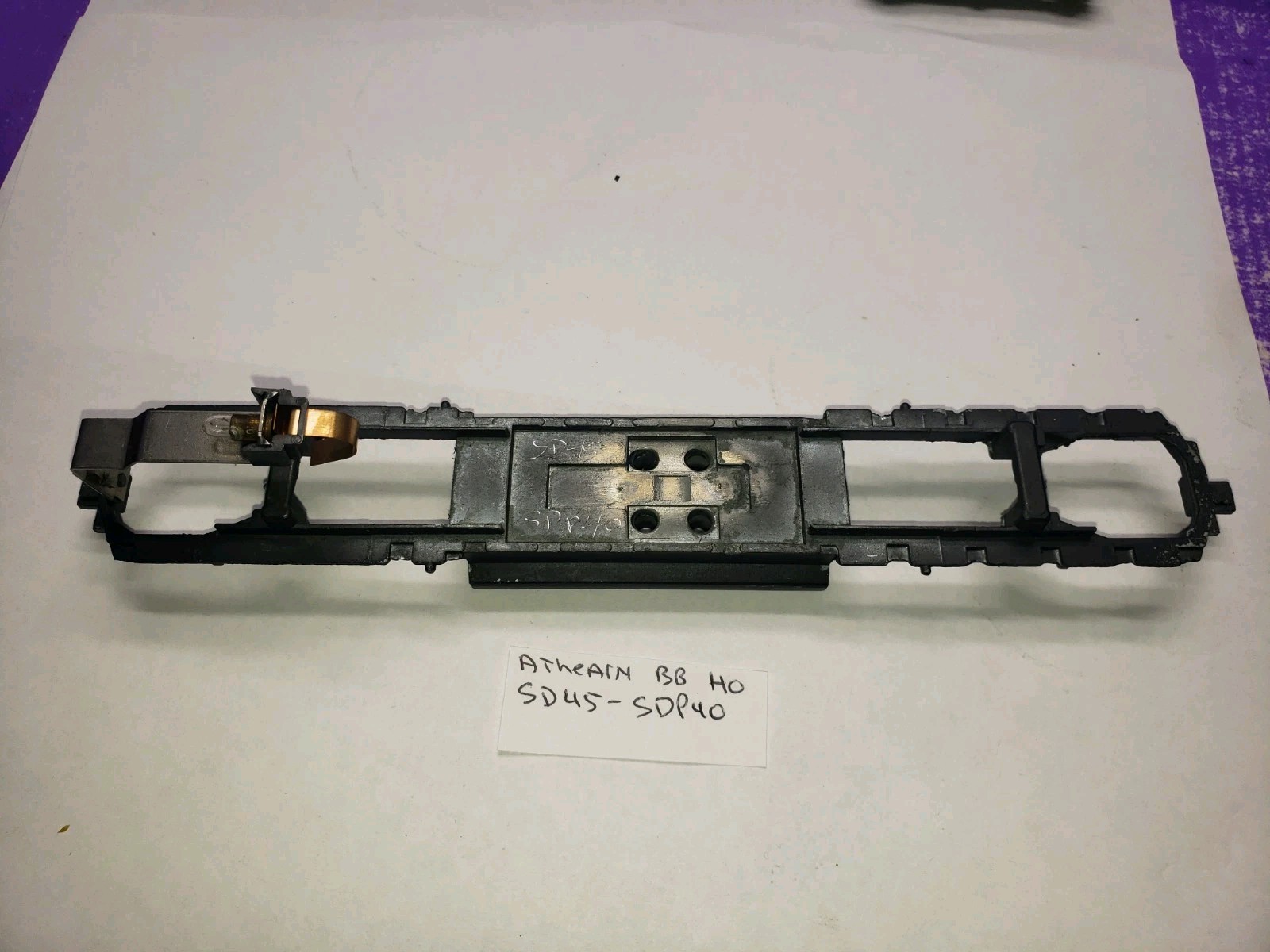 HO SCALE ATHEARN SD45 SDP40 METAL UNDERFRAME CHASSIS HEADLIGHT ASSEMBLY PART