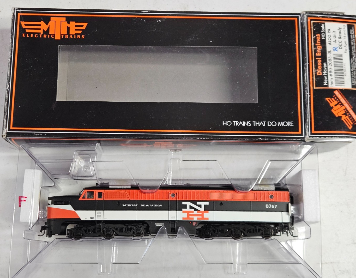 2 MTH 80-2083 HO NEW HAVEN ALCO PA/PA LOCOMOTIVE SET SEE ALL PHOTOS