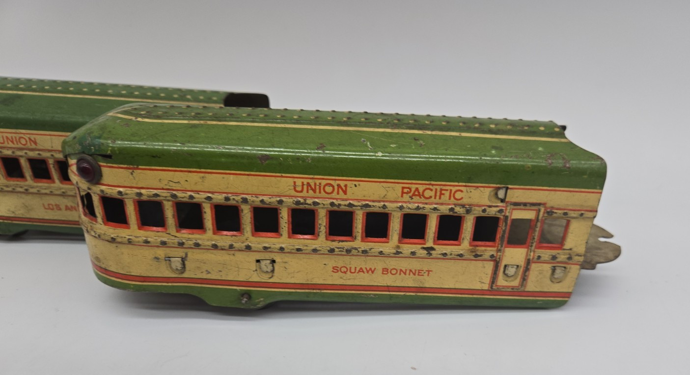 Vintage Marx M10005 Tin Litho Union Pacific Train/Cars O Gauge Item Untested