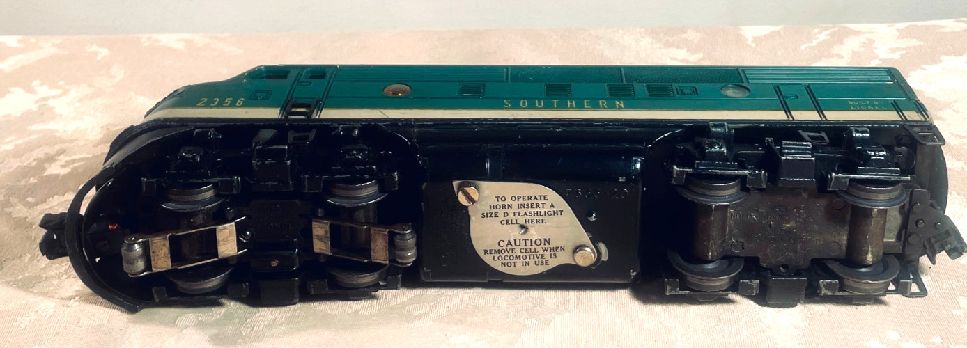 Vintage Lionel 2356 Southern, F3 ABA, O Gauge Locomotive Set, 1954-1956