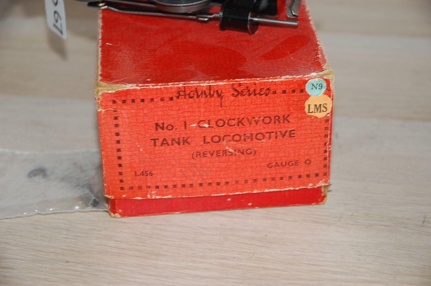HORNBY O GAUGE CLOCKWORK EARLY No 1 TANK LOCO IN RED LMS LIVERY BOXED