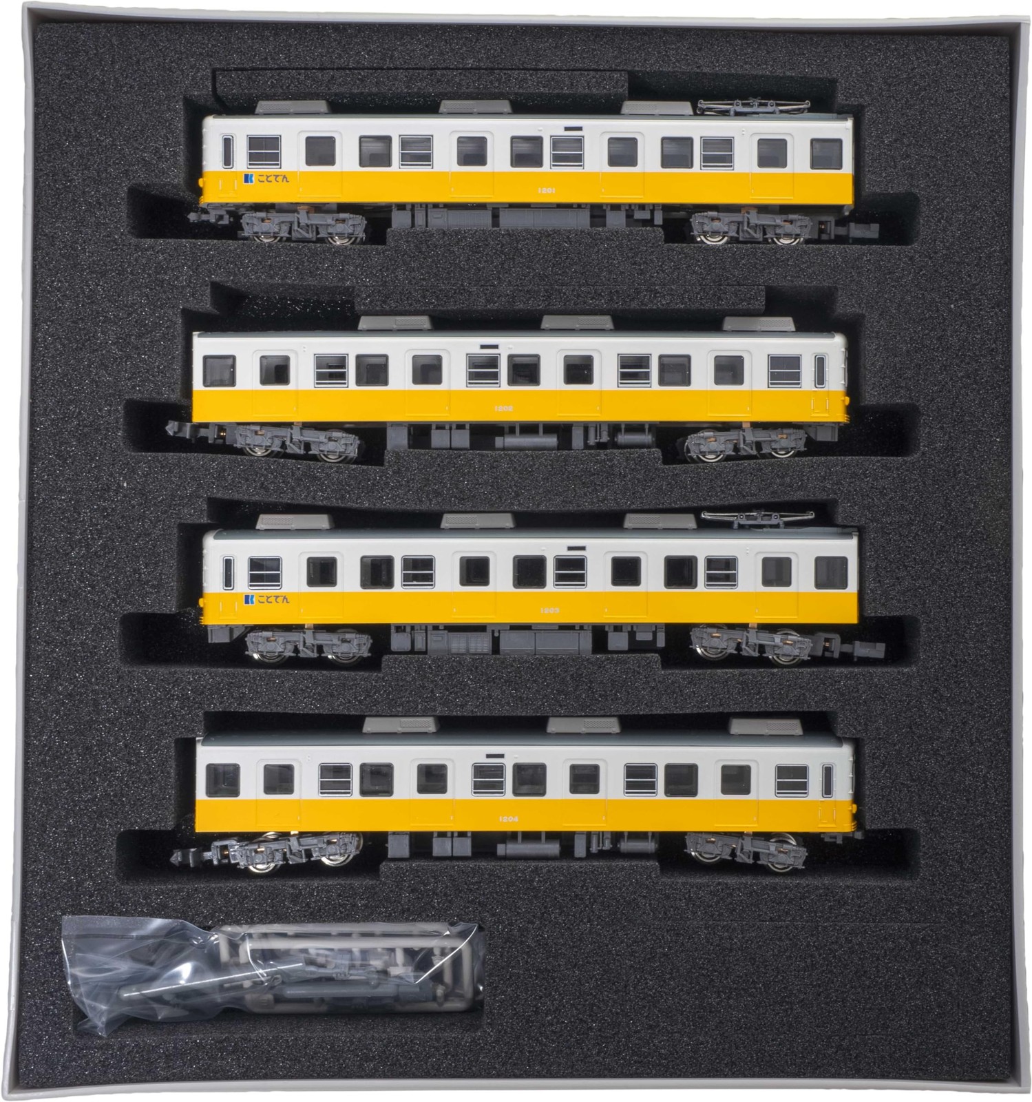 GreenMax 31830 Kotoden 1200 Kotohira Line Train 4 Car N Gauge