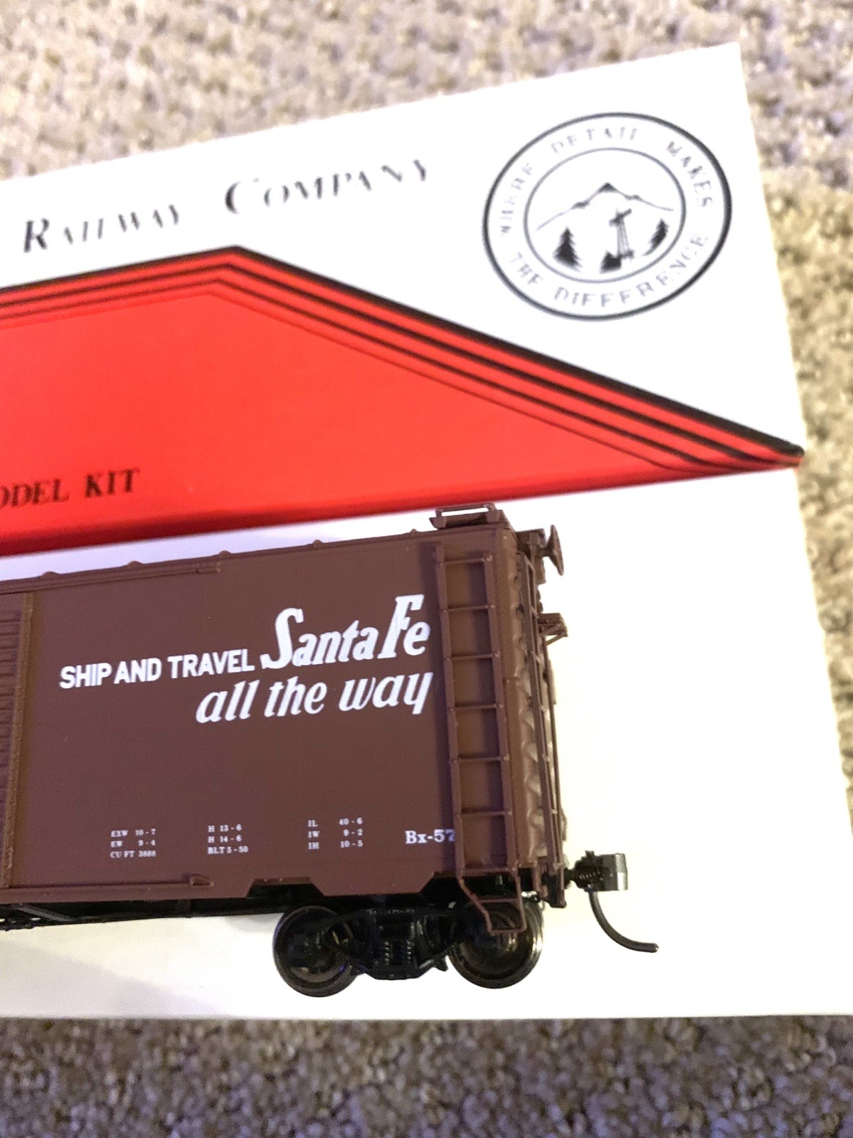 InterMountain Railway HO Santa Fe 40′ PS-1 Boxcar – LN! #31294 Assembled
