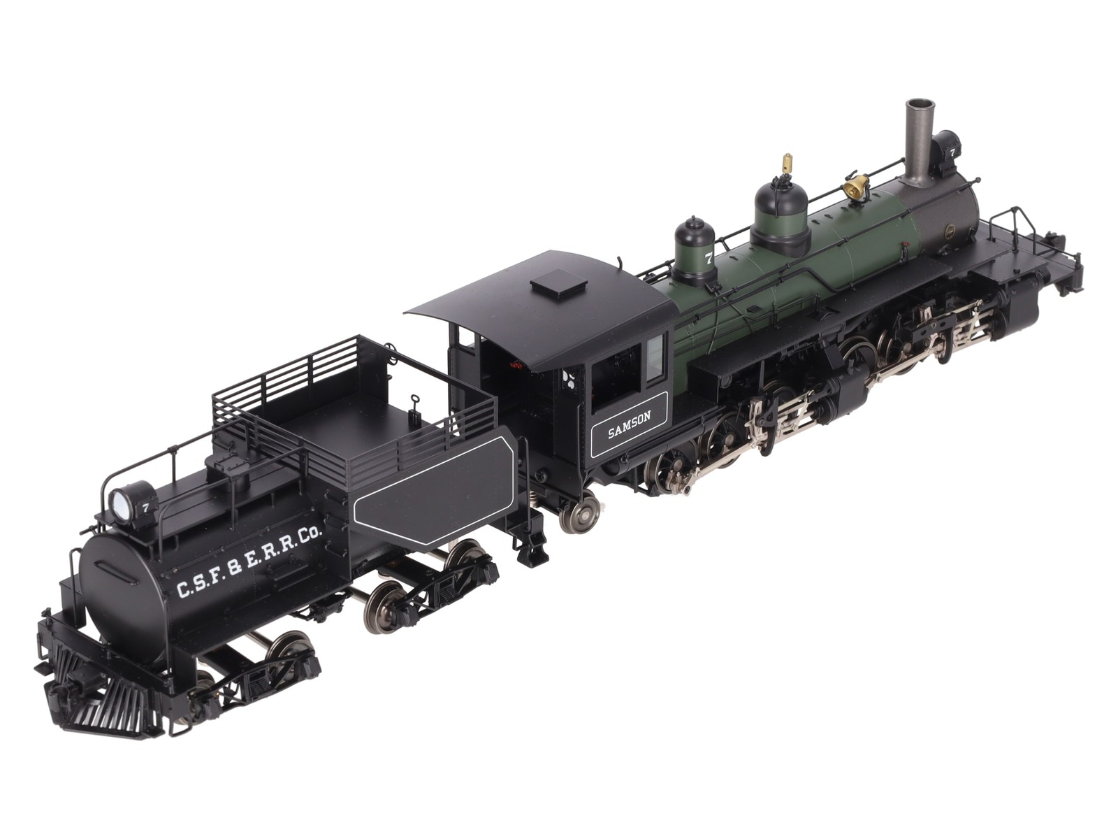 Sunset Models O Brass Samson Green Boiler 2-6-6-2 Steam Loco & Tender #7 2-Rail