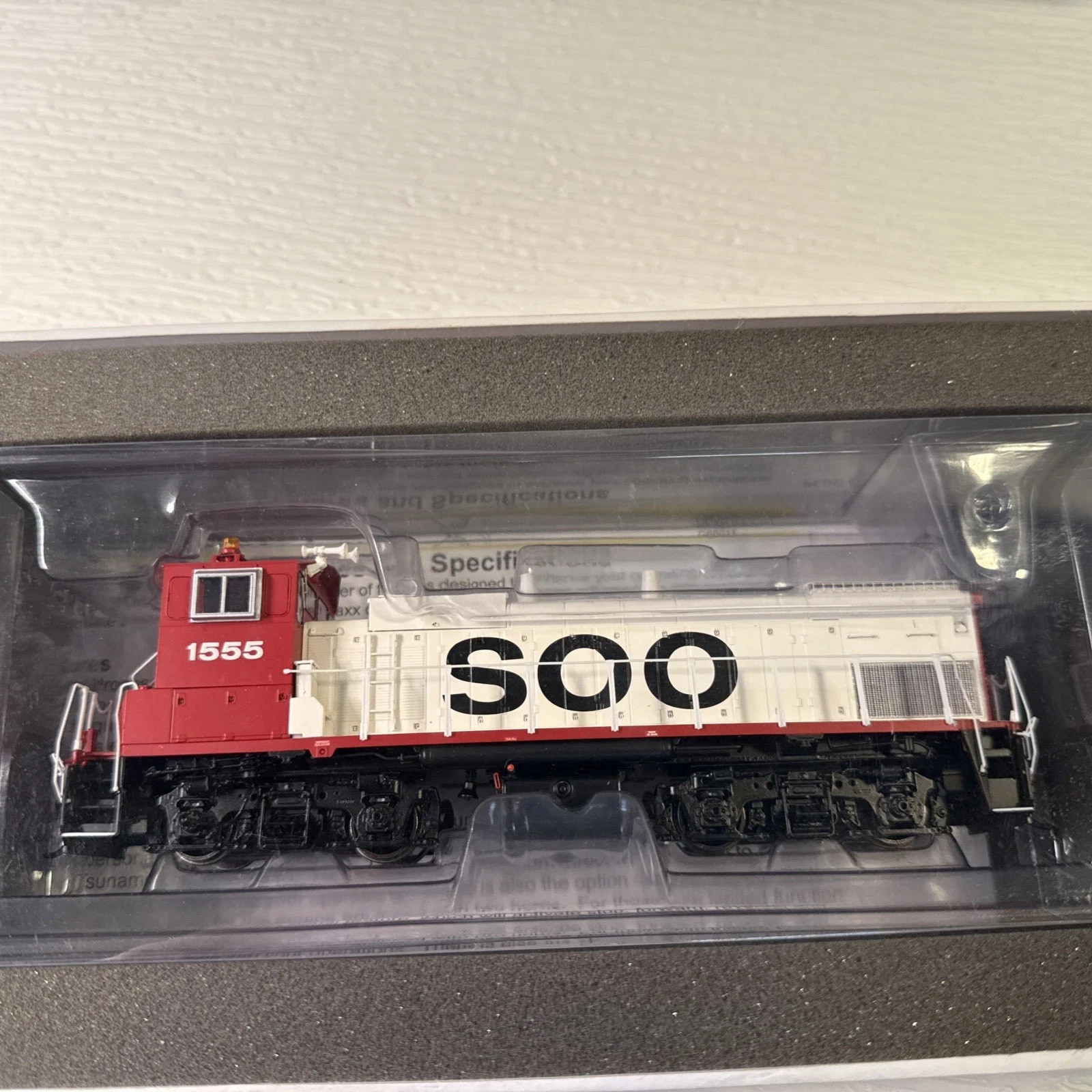 HO Athearn Genesis G66211 with Tsunami Sound / Soo MP14-AC #1555