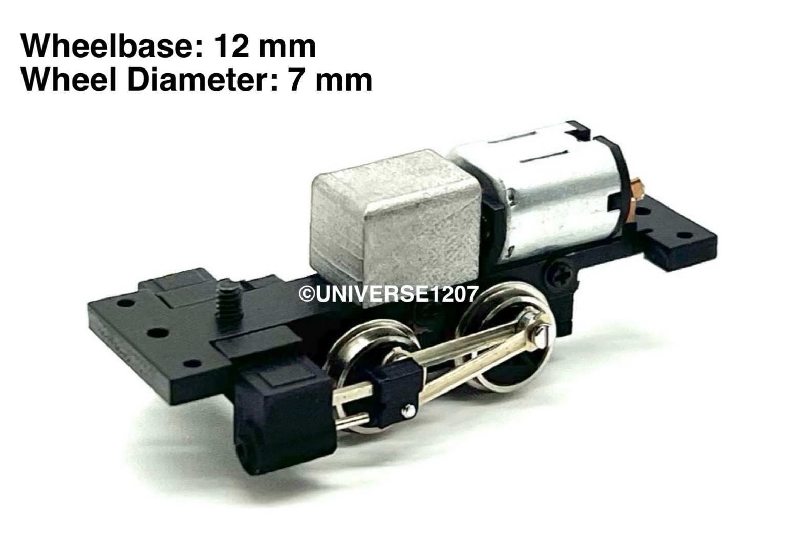 HOn30/HOe/009 NJNG 0-4-0 Power Drive Unit Wheel 12mm/7mm Steam Locomotive Engine