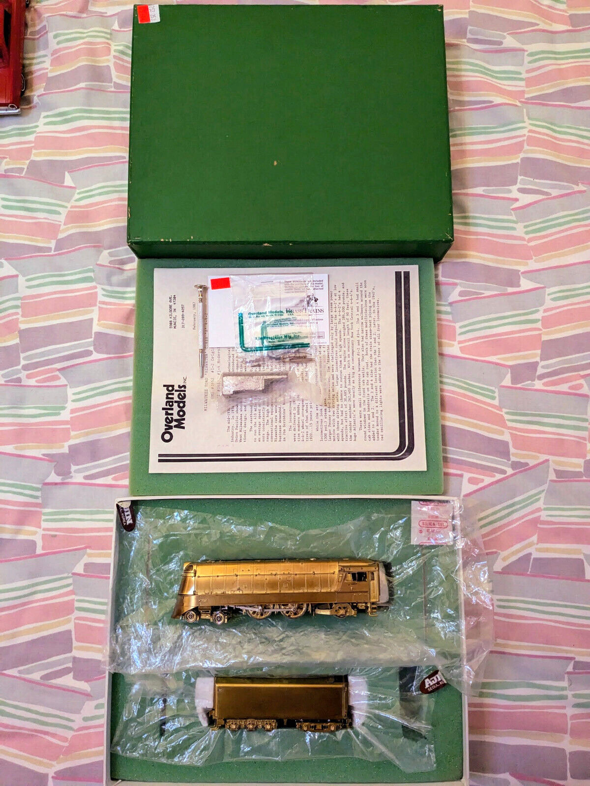 **1 OF 100! OVERLAND BRASS MILW RD CLASS A 4-4-2 #3-4 MODERNIZED HO *”RUNS G@@D!