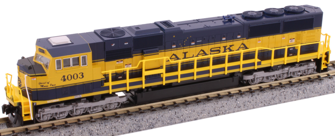 KATO 1766410 N SCALE SD70MAC Alaska RR #4003 Spirit of Moose Pass 176-6410 DC
