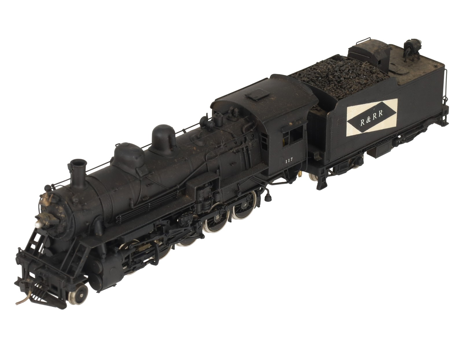 United Models HO Brass R&RR 2-10-0 Steam Locomotive & Tender – Painted