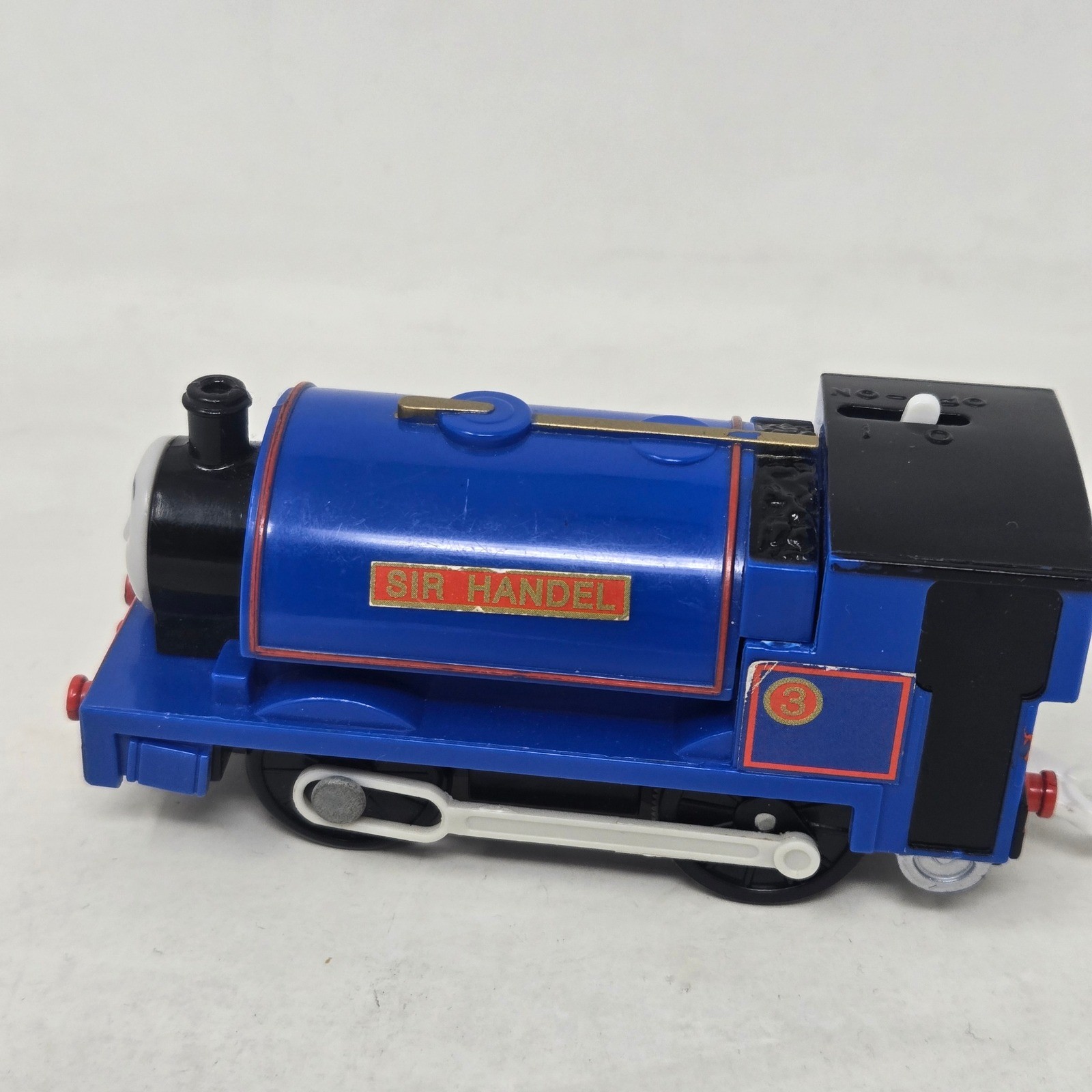 Thomas TrackMaster Sir Handel Motorized Engine Blue Train Mattel V0950 2010